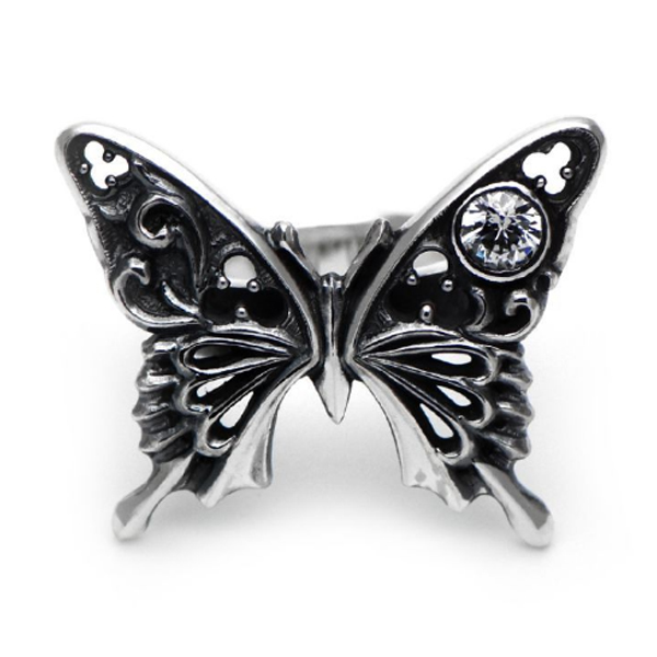 アゲハ蝶のシルバーリング